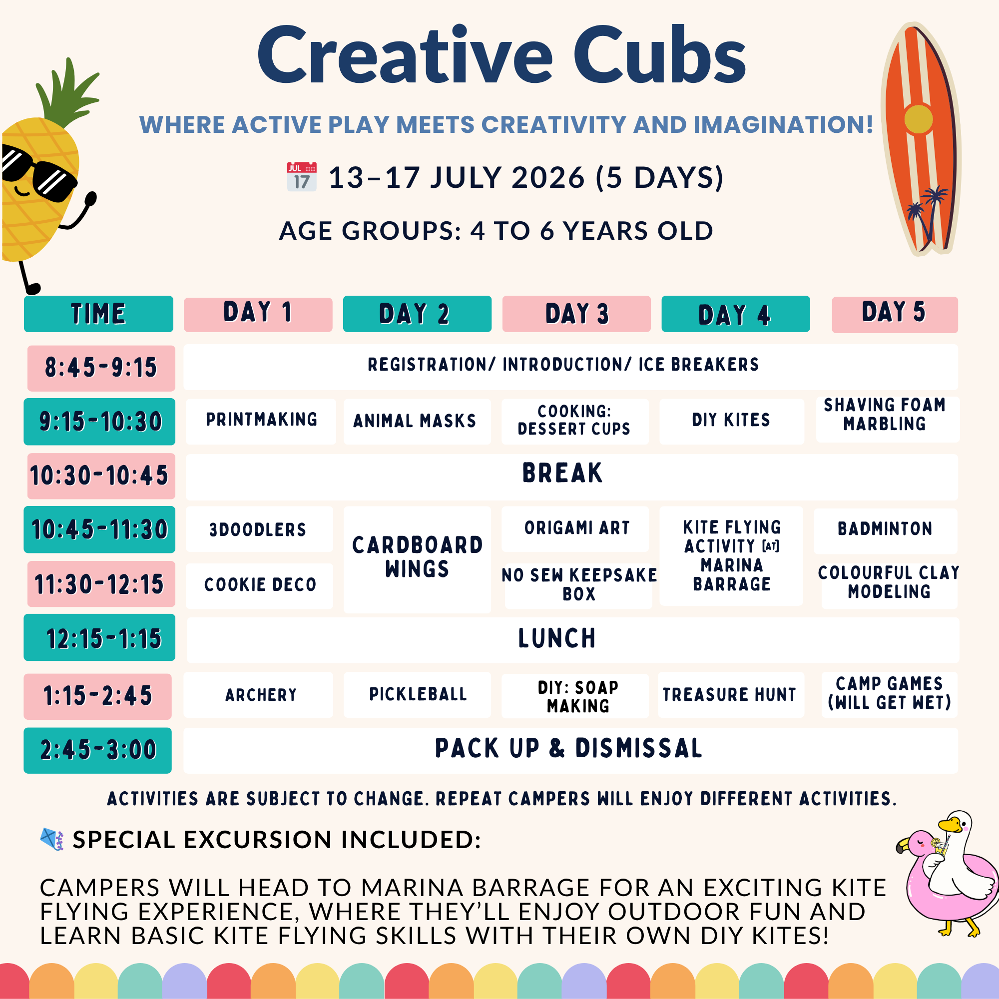 2026 Summer Holiday Camps @ La Petite Ecole - Image 3